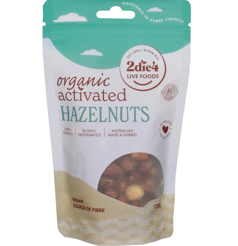 2die4-Organic Hazelnuts-120G