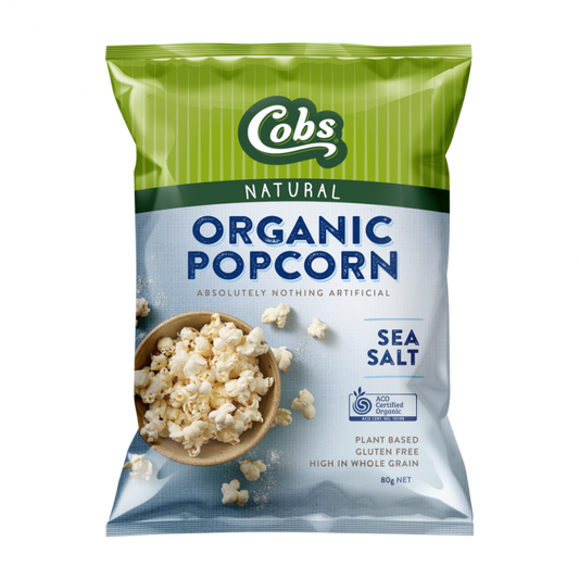 Cobs Popcorn Organic Sea Salt 80g