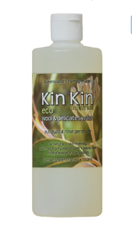 Kin Kin Naturals Eco Wool and Delicates Wash Eucalyptus 500ml