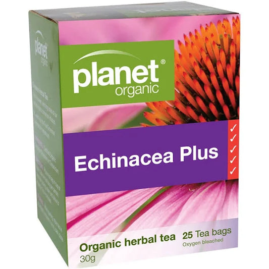 Planet Organic Herbal Tea Bags Echinacea Plus