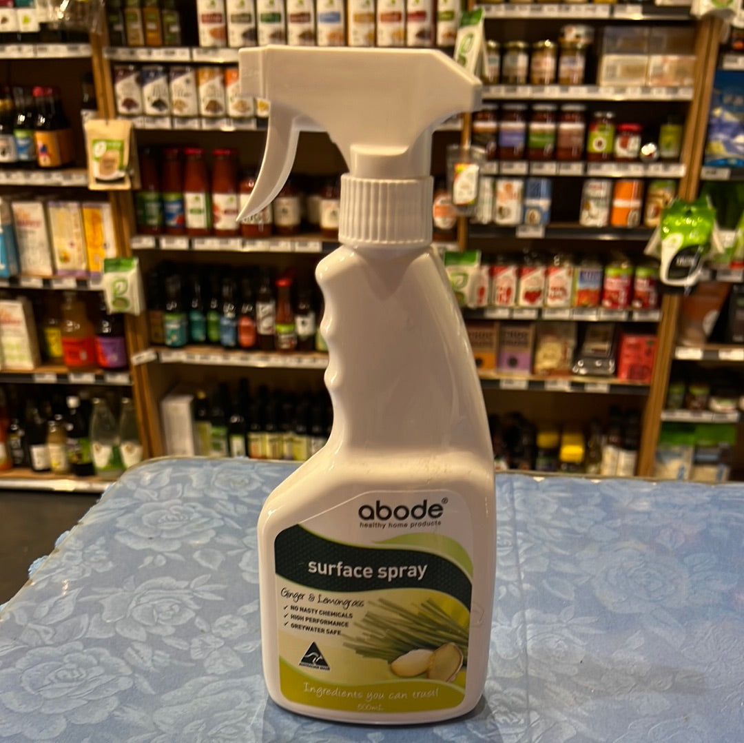 Abode- surface spray(ginger & lemongrass) 500ml