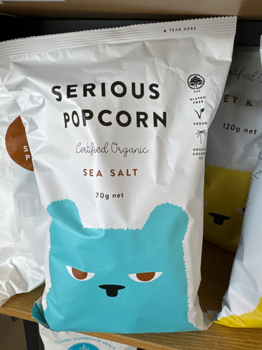 serious-Organic Popcorn Sea Salt-70G