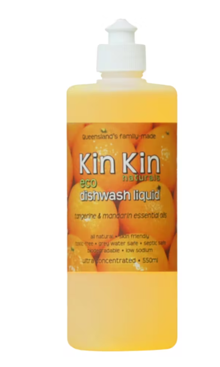 Kin Kin Naturals Eco Dishwash Liquid Tangerine 550ml
