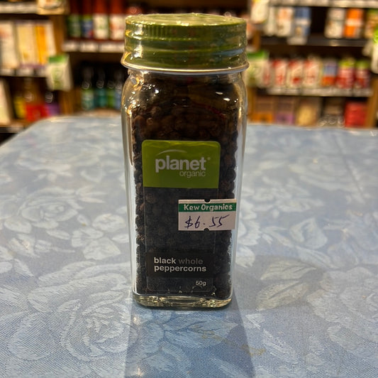 Planet organic-black whole peppercorns-50g