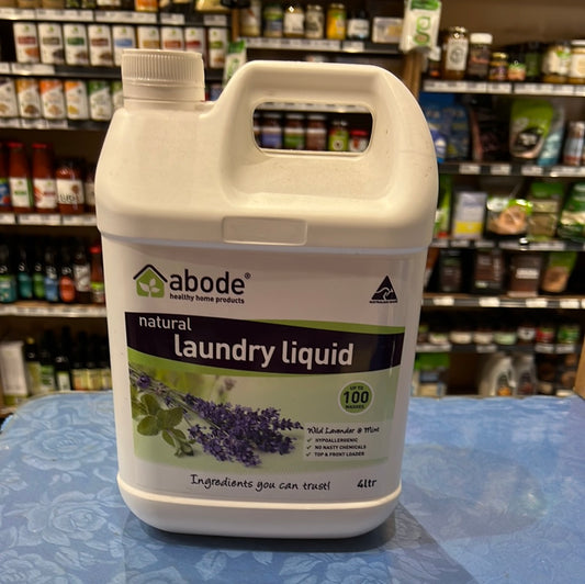 Abode-laundry liquid(wild lavender & mint) 4ltr