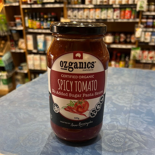 Ozganics-organic spicy tomato pasta sauce-500g