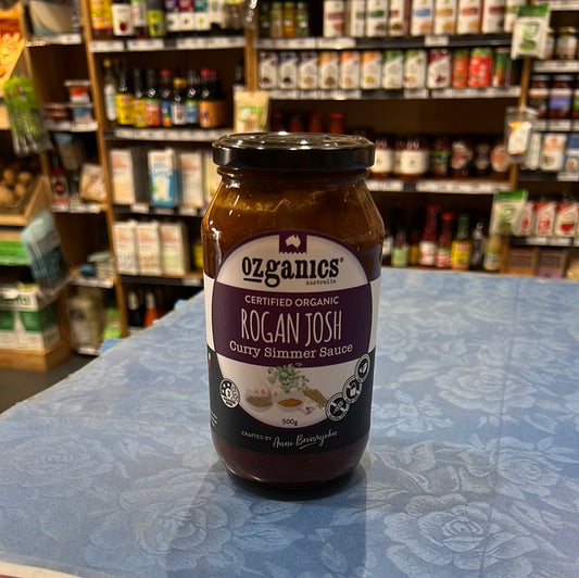 Ozganics-organic rogan josh curry simmer sauce-500g