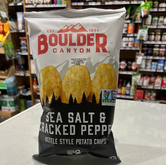 Boulder Canyon-Sea salt&Cracked Pepper Chips-141.8G