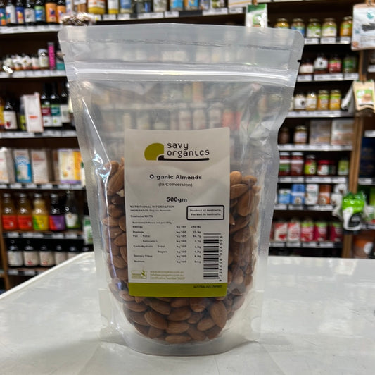 Savy Organic-Almonds-500G